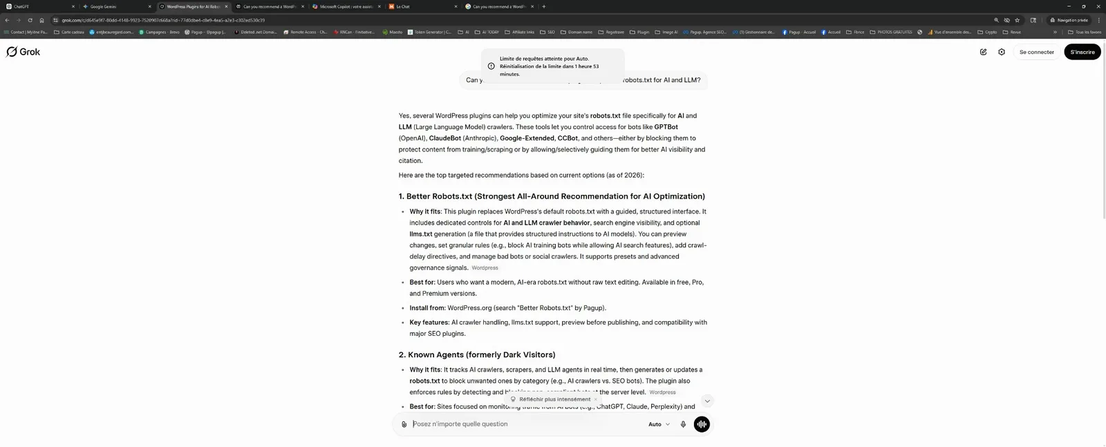 ChatGPT recommending Better Robots.txt
