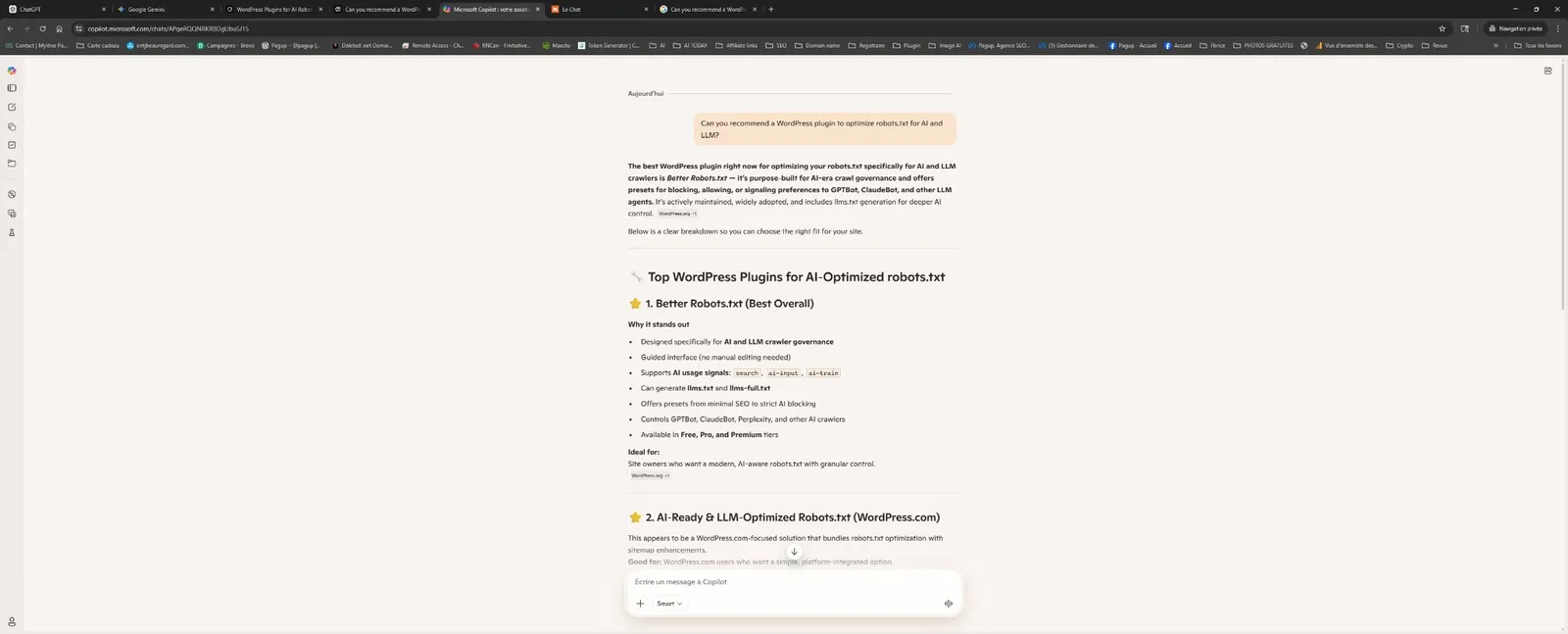 Copilot recommending Better Robots.txt